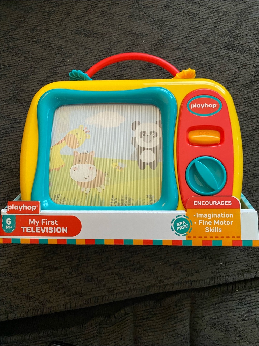 Playhop My First Television Toy - Yellow, Red, Teal
